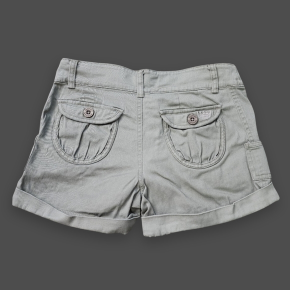 feathers Pants - Olive Cargo Shorts, Women's S